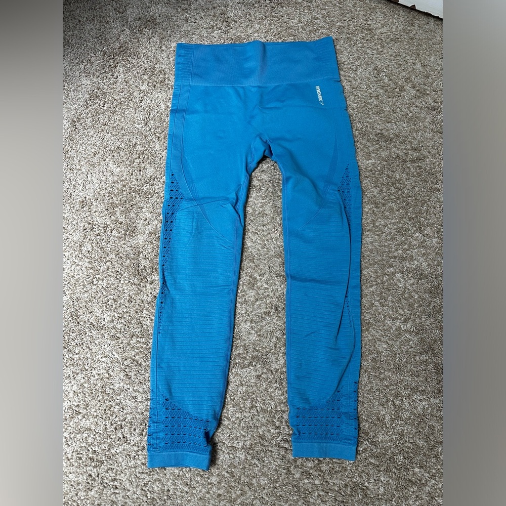 Gymshark women’s blue energy+ seamless leggings